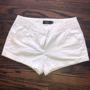 Jcrew white chino shorts.  Size 6.